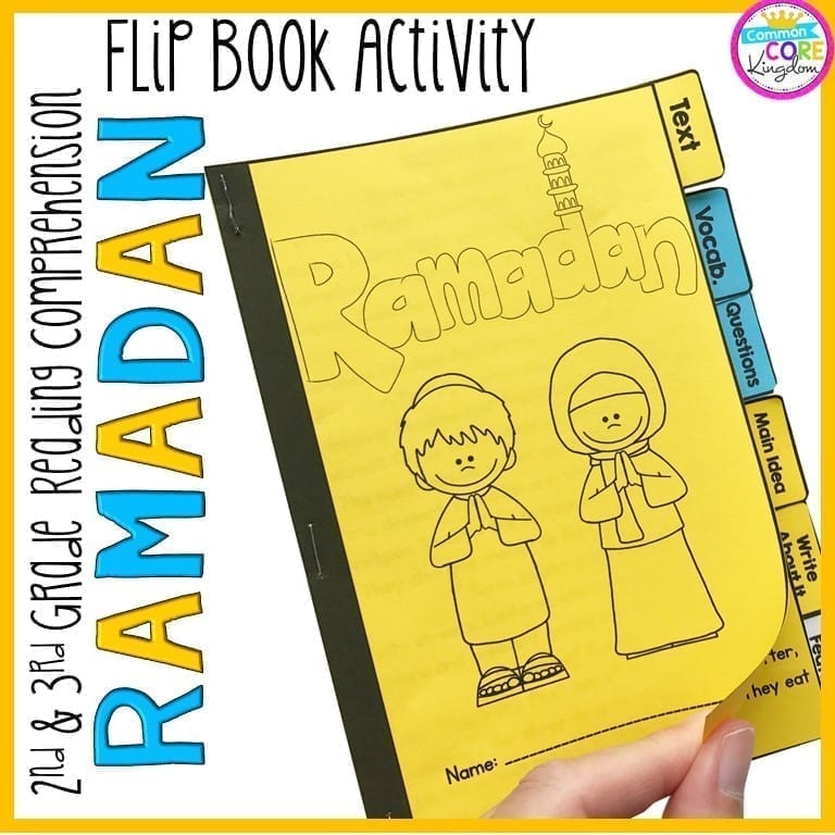 Ramadan Reading Comprehension Flip Book Activities- 2nd & 3rd grade