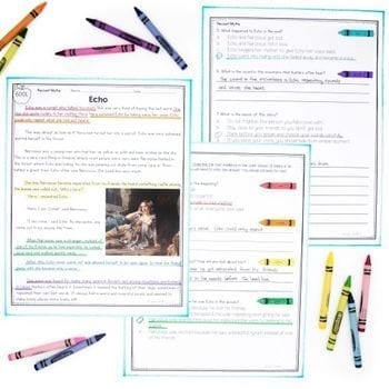 Recount & Retell Stories Greek Mythology Reading Passages 3rd Grade RL.3.2 RL3.2 - Image 3