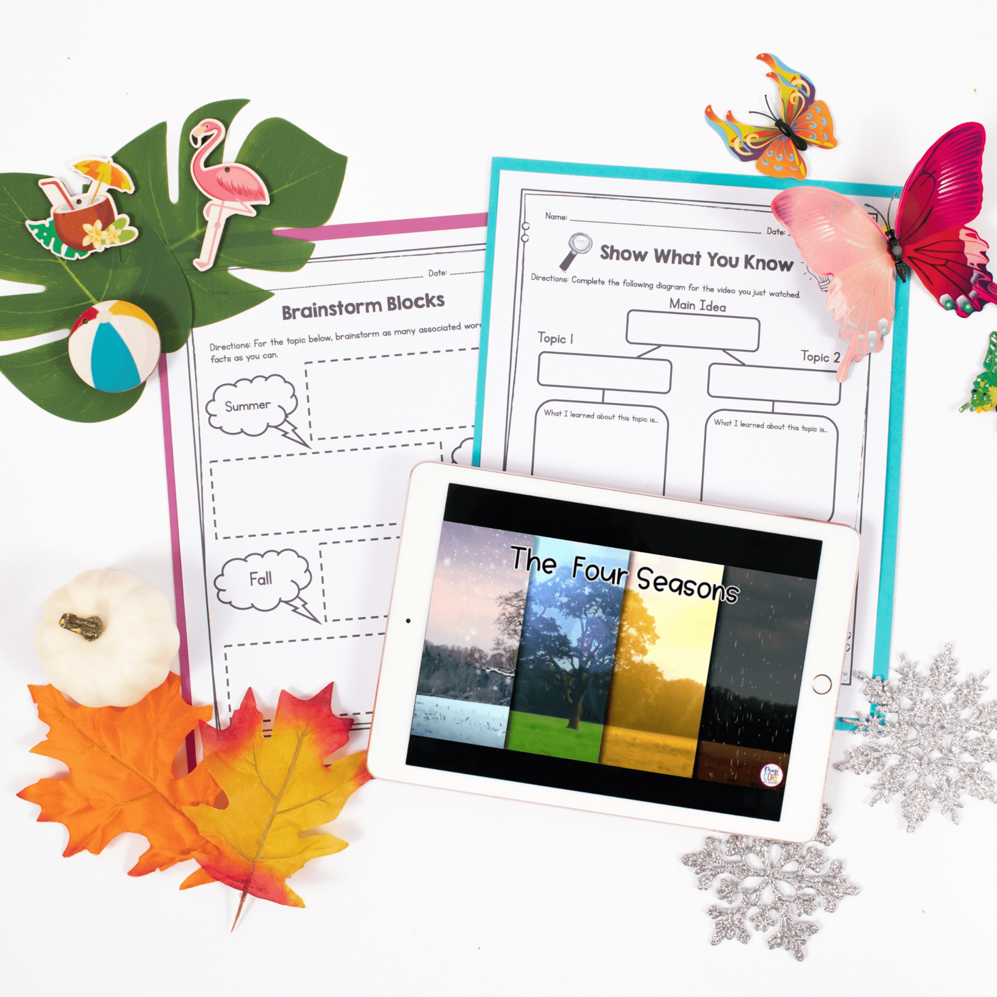 4 Seasons of the Year Weather - 1st & 2nd Grade Science Activities Worksheets - Image 2