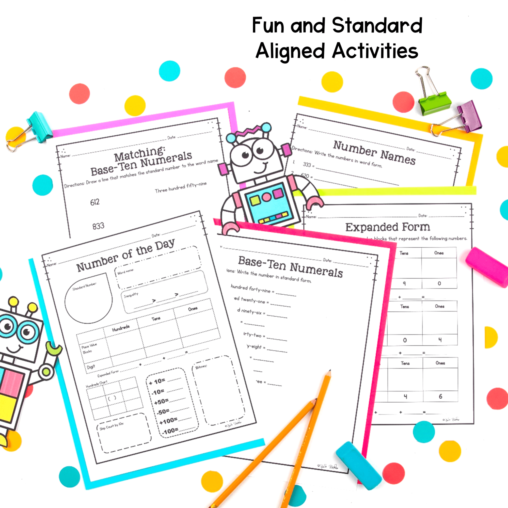 Read & Write Numbers to 1000 2nd Grade 2.NBT.A.3 Standard Expanded Word Form - Image 2