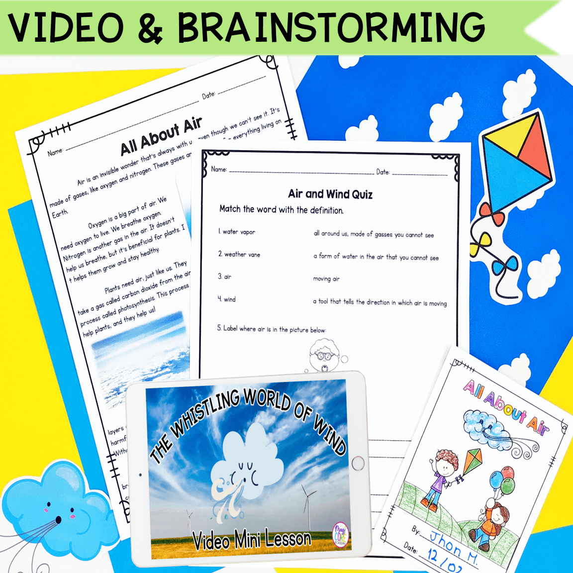 Air & Wind - 1st & 2nd Grade Science Unit - Printable & Digital - Image 2