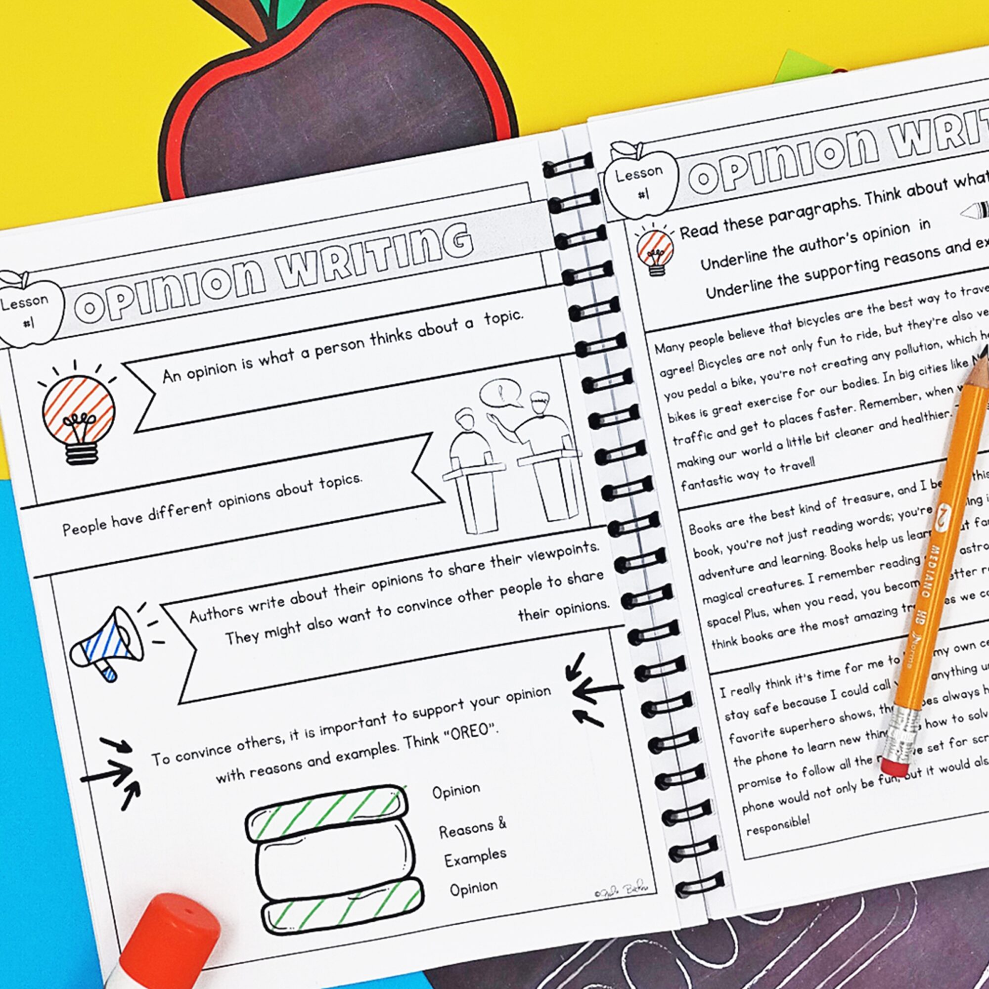 Opinion Persuasive Writing Journal 2nd 3rd Grade Unit - Lessons, Anchor Charts - Image 2