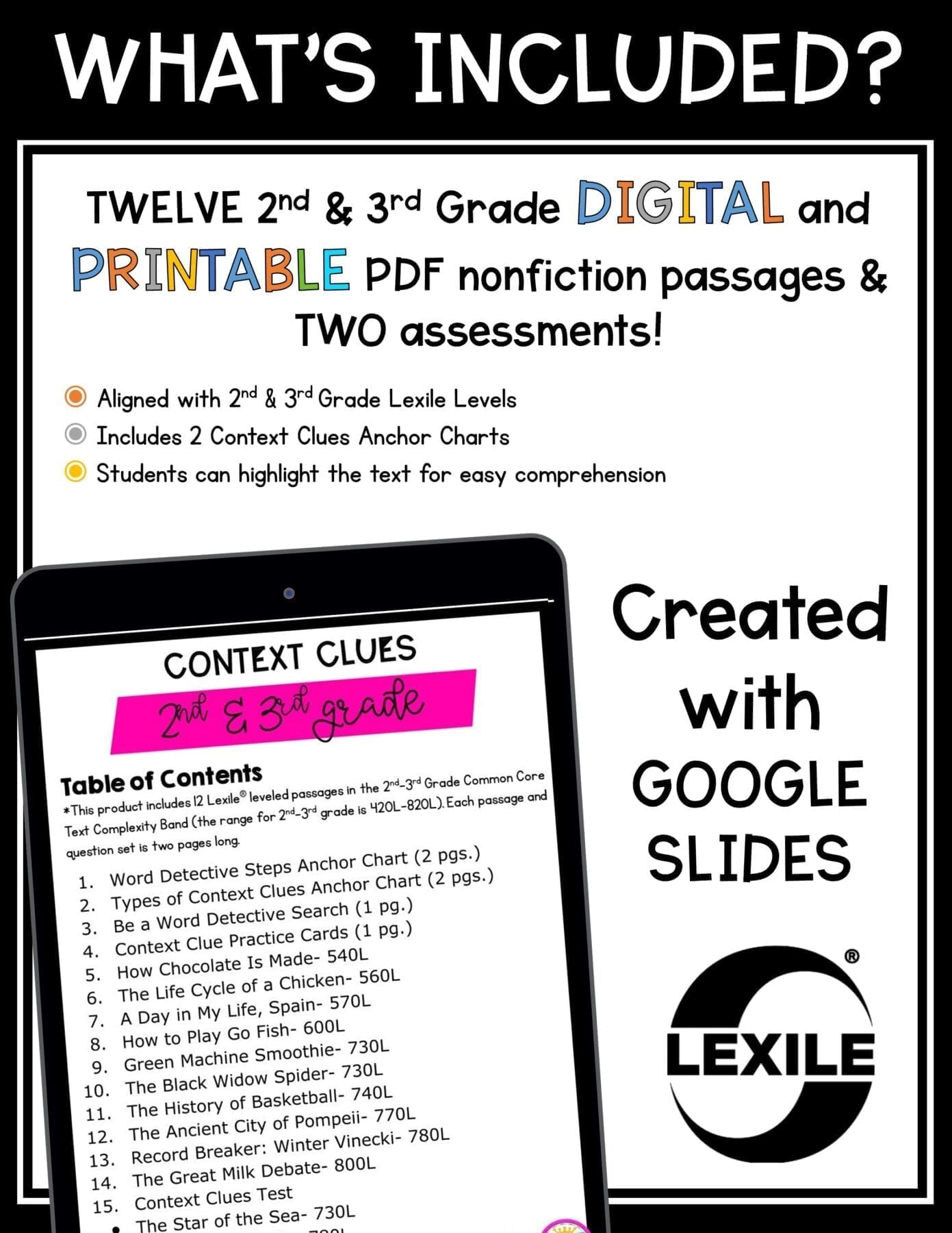 Context Clues Reading Comprehension Passages & Questions 2nd & 3rd RI.2.4 RI.3.4 - Image 4