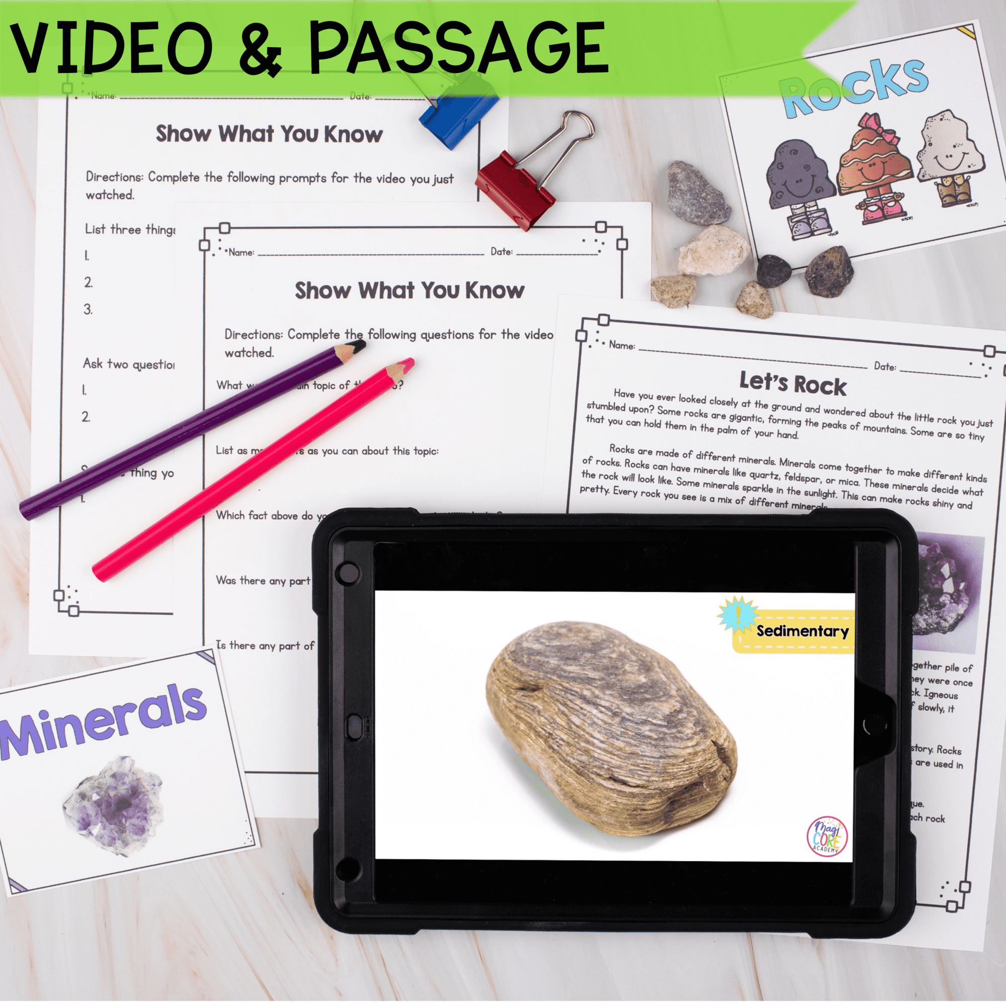 Rocks and Minerals 1st & 2nd Grade Science Worksheets Activities Experiments - Image 2