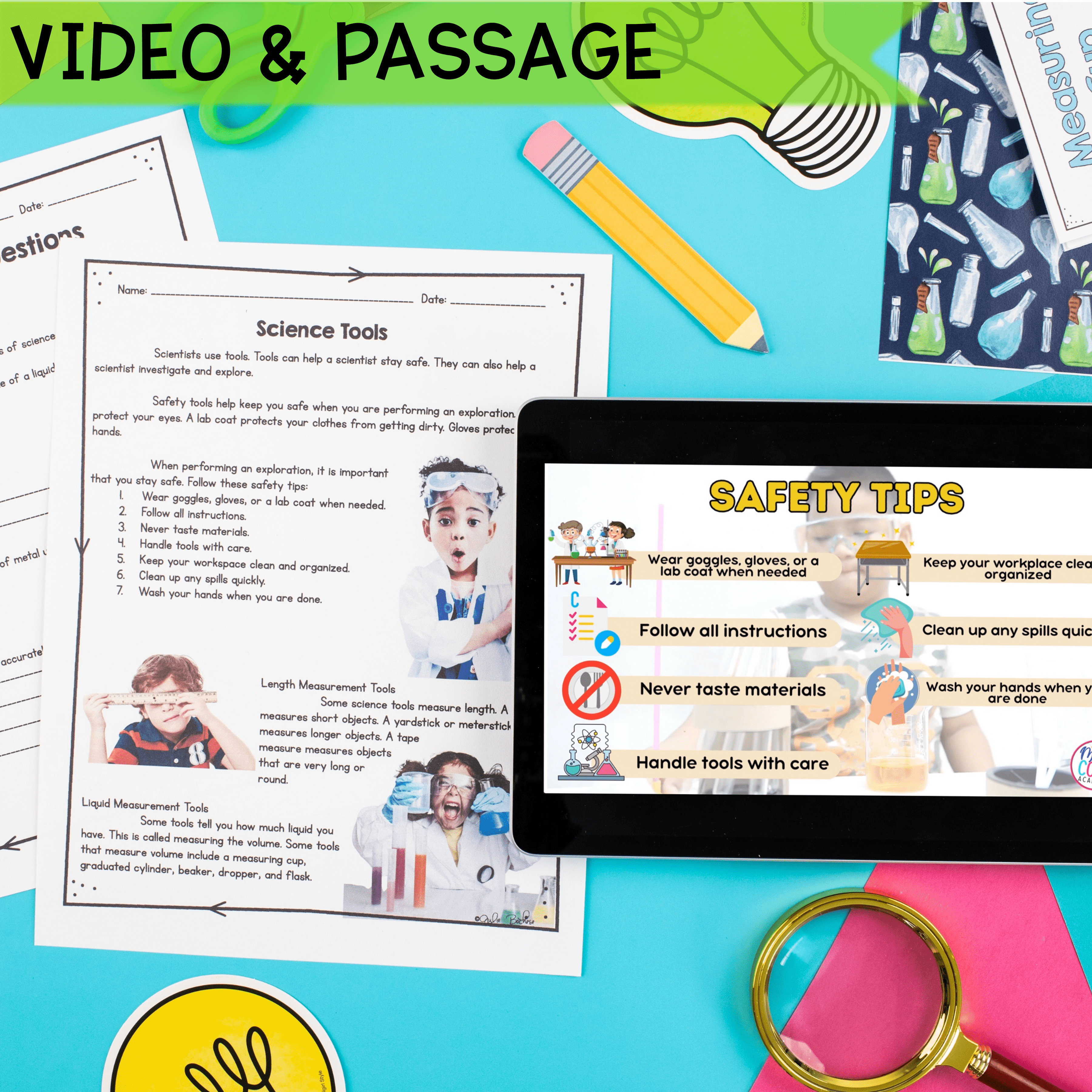 Science Tools - 1st & 2nd Grade Science Unit - Printable & Digital - Image 2