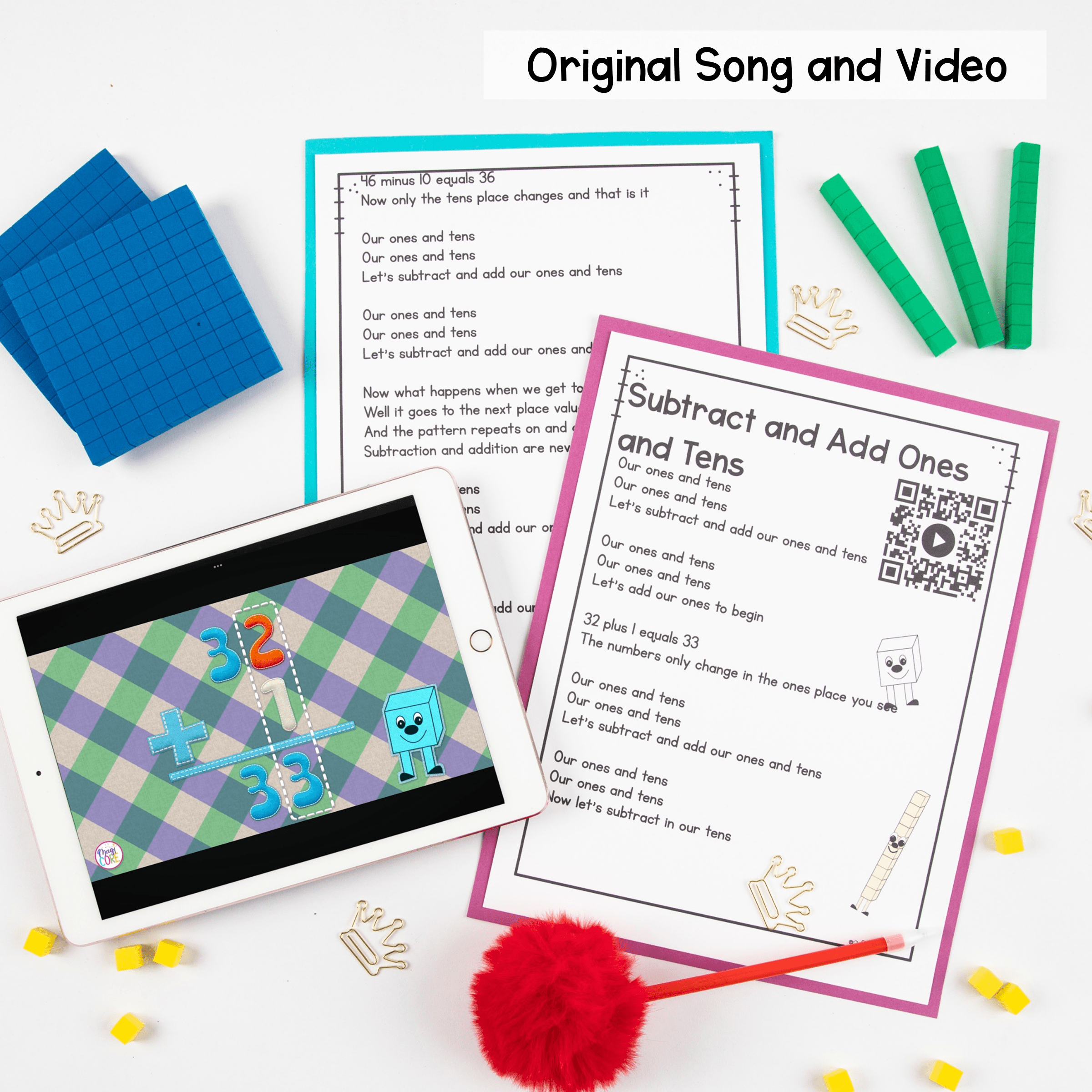 Add & Subtract 10 & 100 2nd Grade 2.NBT.B.8 More & Less Mental Math Worksheets - Image 2
