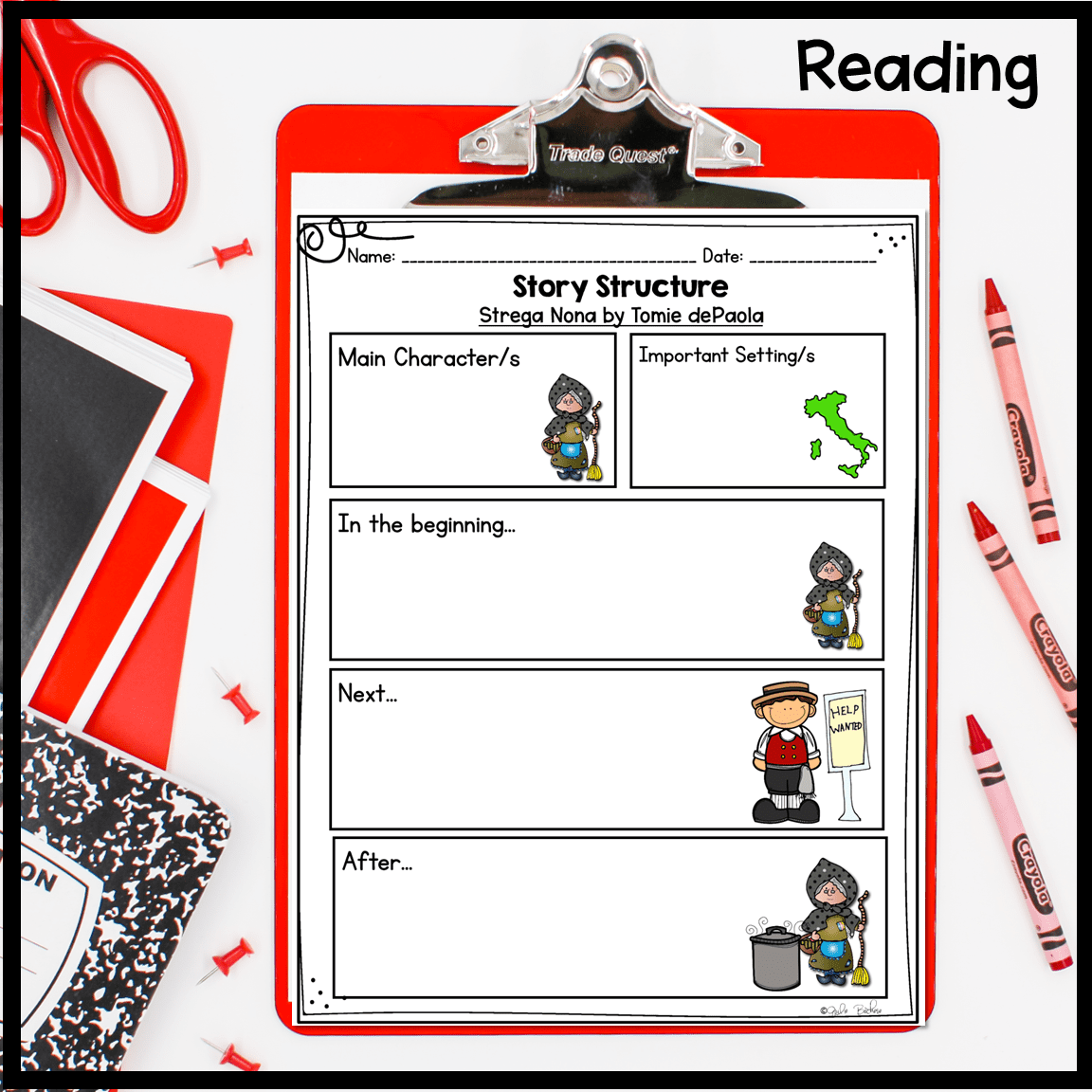 Strega Nona Substitute Plans - 1st, 2nd, 3rd Grade Emergency Full Day Unit - Image 3