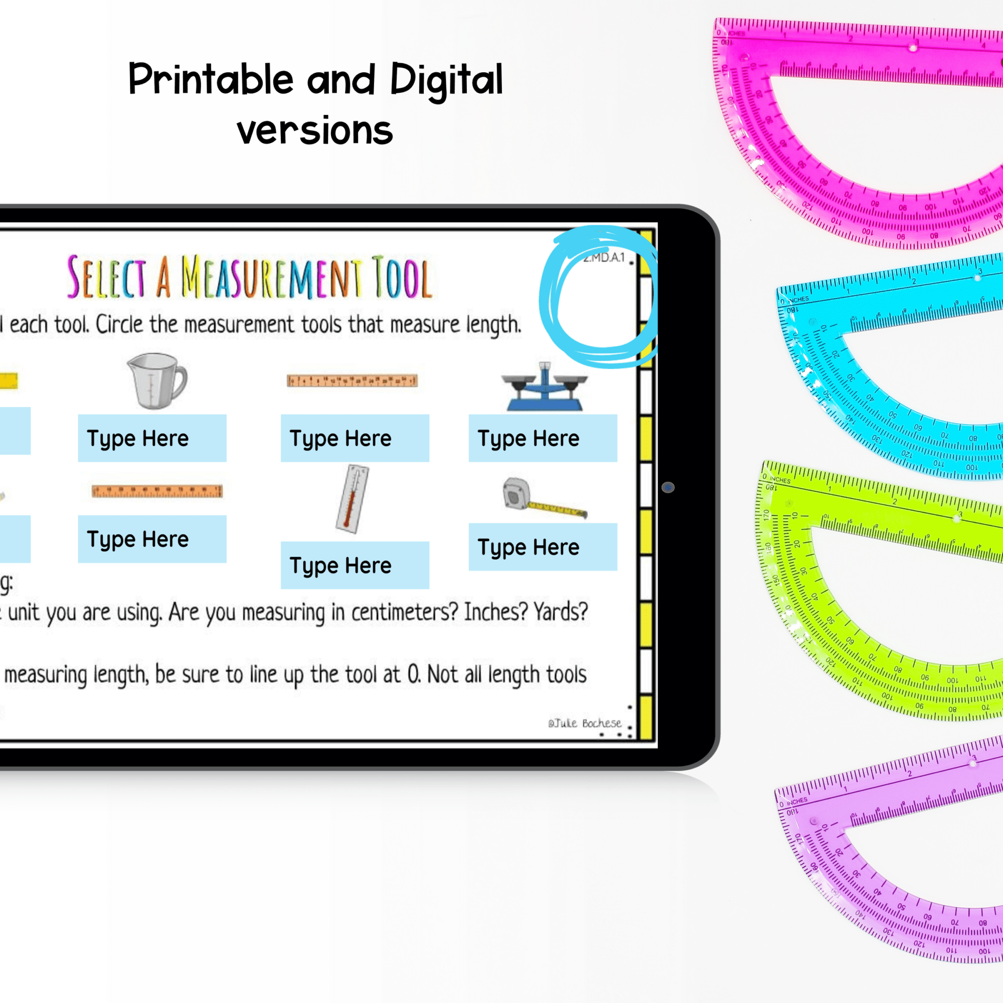 Measurement - 2nd Grade - Printable & Digital Learning Pack - Image 3