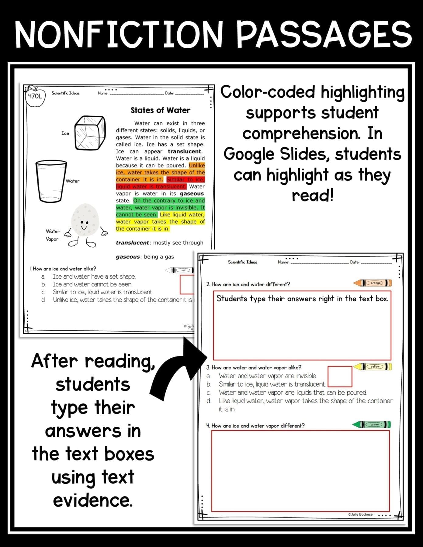 Making Connections Reading Comprehension Passages and Questions RI.2.3 RI.3.3 - Image 6