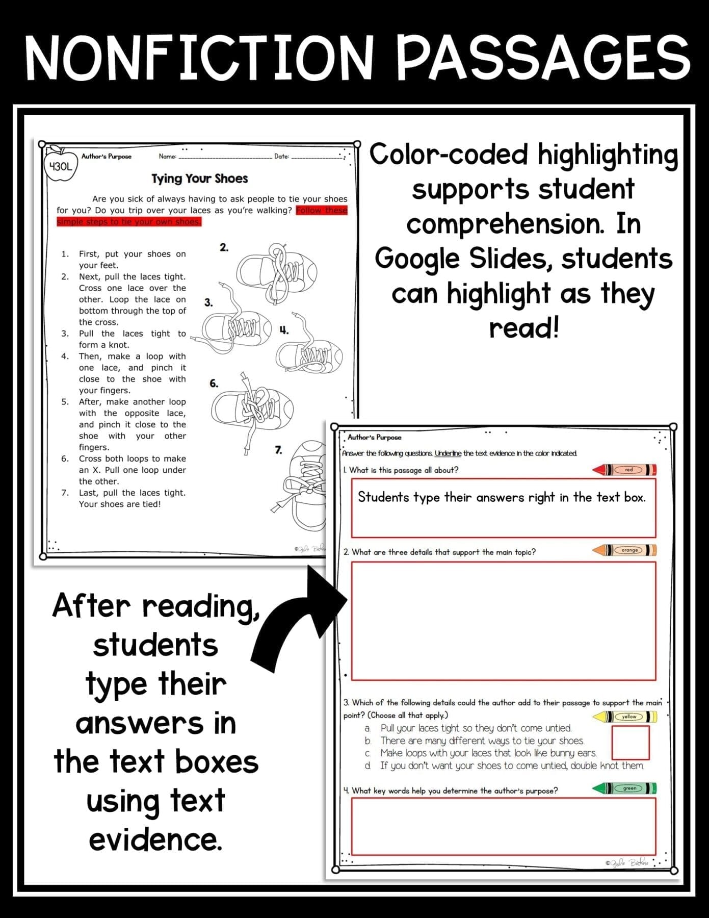 Author's Purpose - 2nd Grade RI.2.6 - Reading Comprehension Passages Worksheets - Image 5