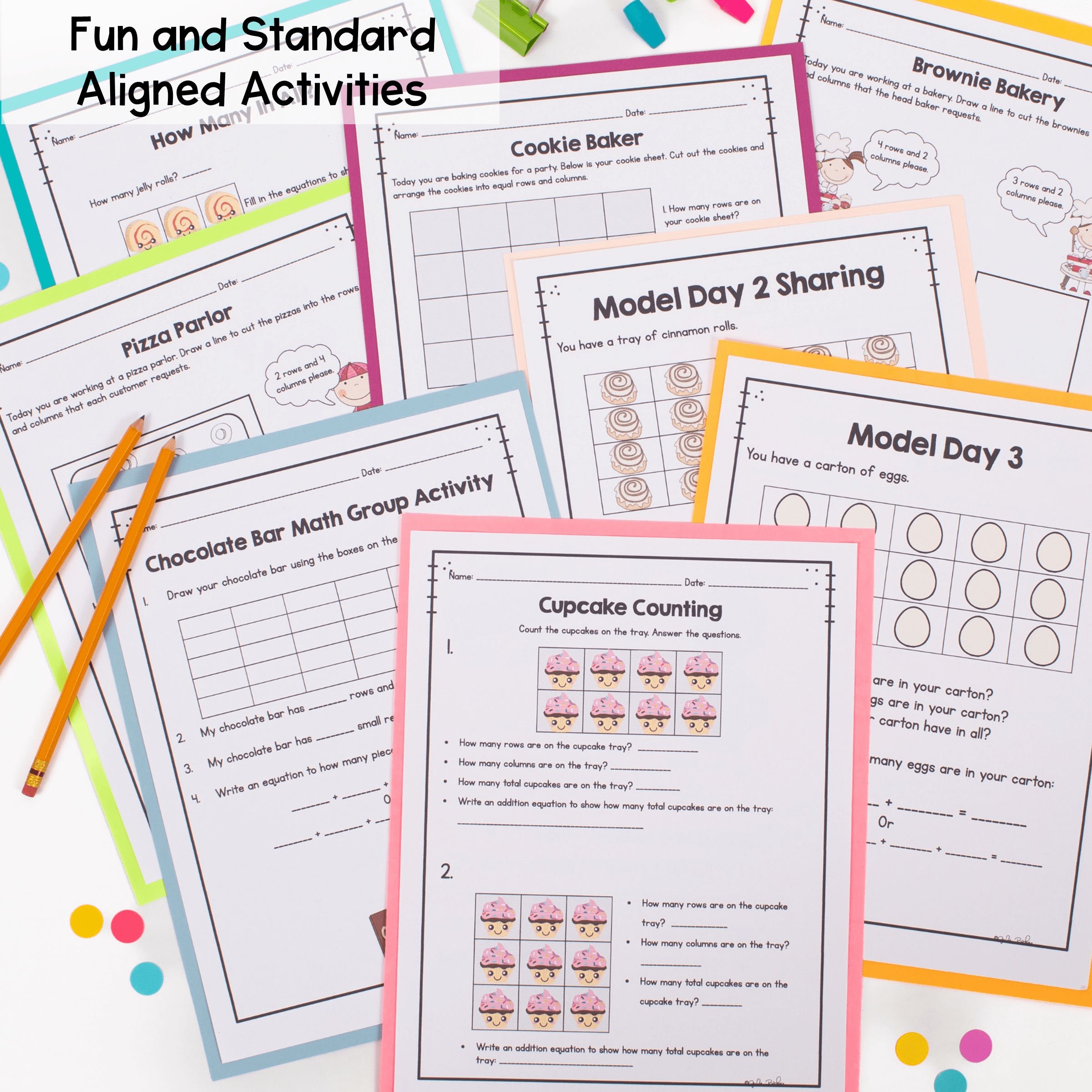 Partitioning Rectangles Rows & Columns 2nd Grade Geometry Array Activity 2.GA.2 - Image 3