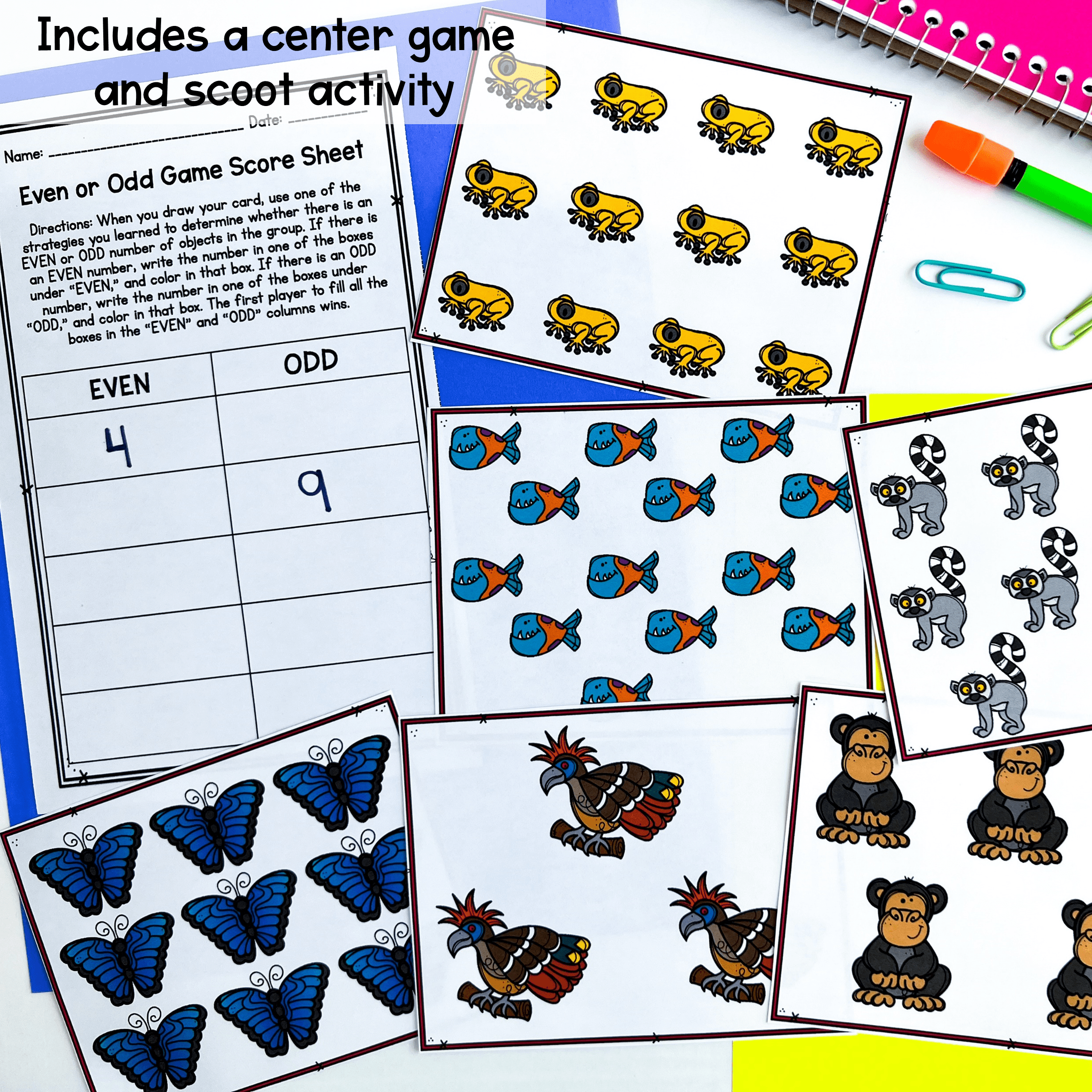 Odd and Even Numbers - 2nd grade - 2.OA.C.3 - Image 3
