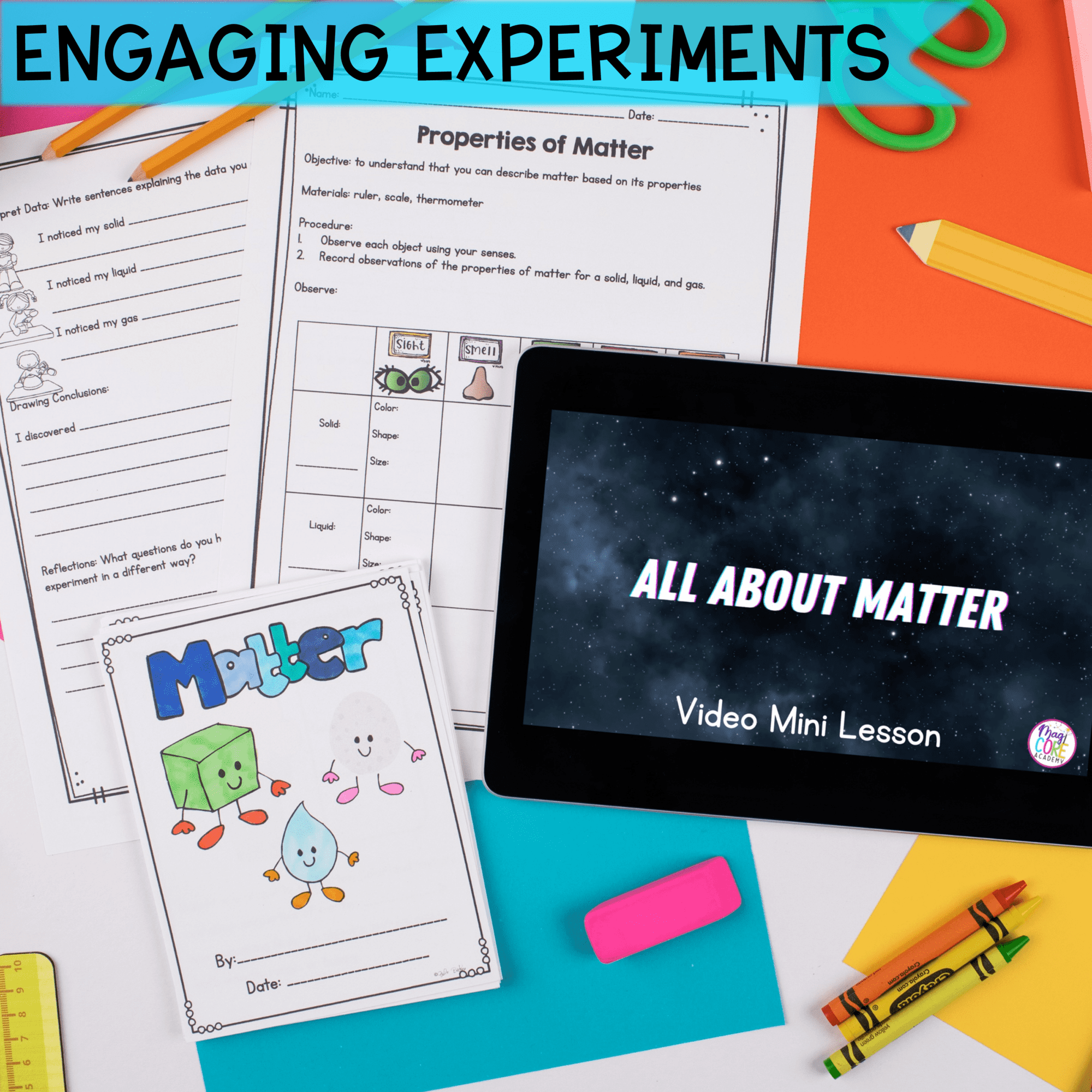 Matter Unit: States and Properties Science Worksheets, Activities, Experiments - Image 3