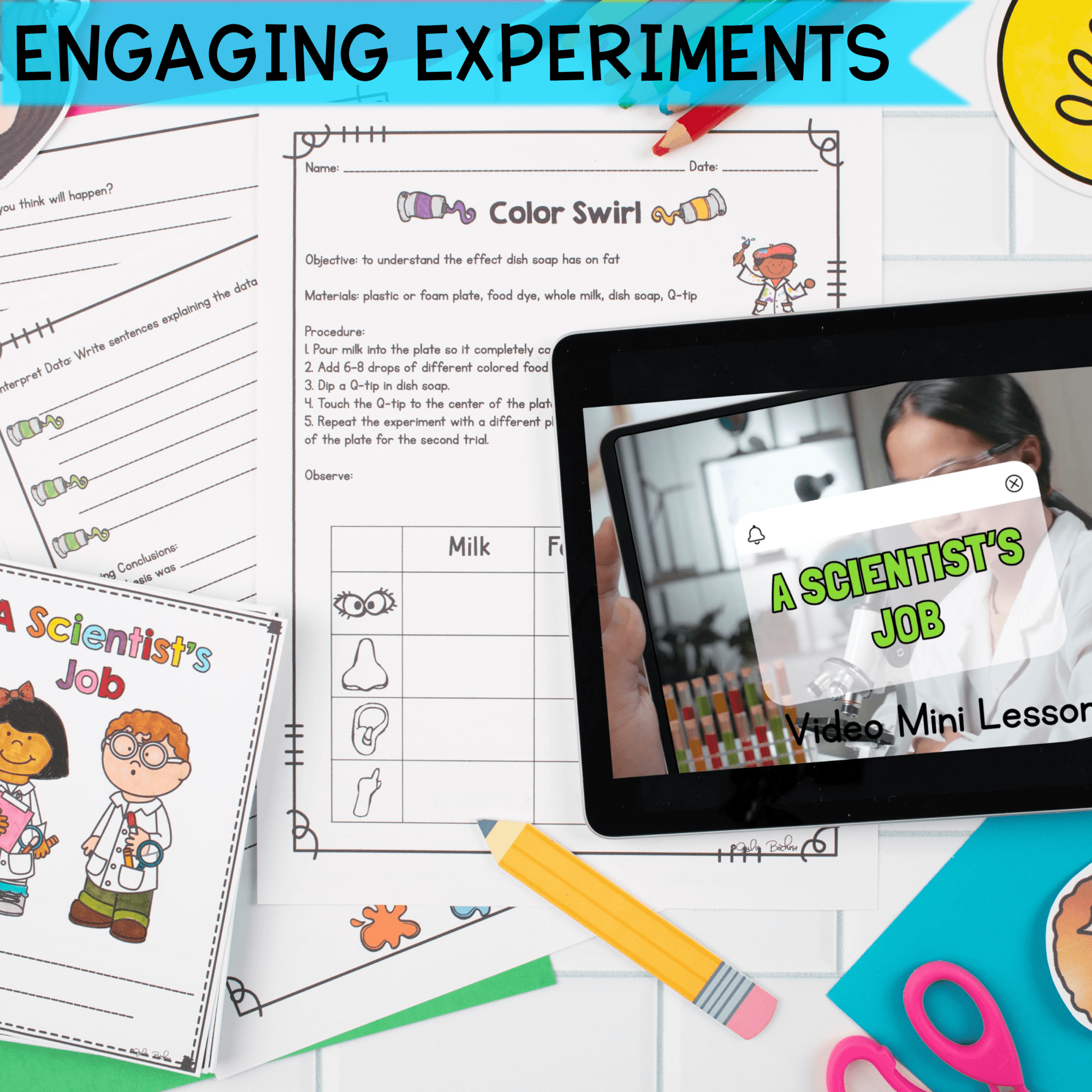 What is a A Scientist's Job - 1st & 2nd Grade Unit Activities Worksheets Lessons - Image 3