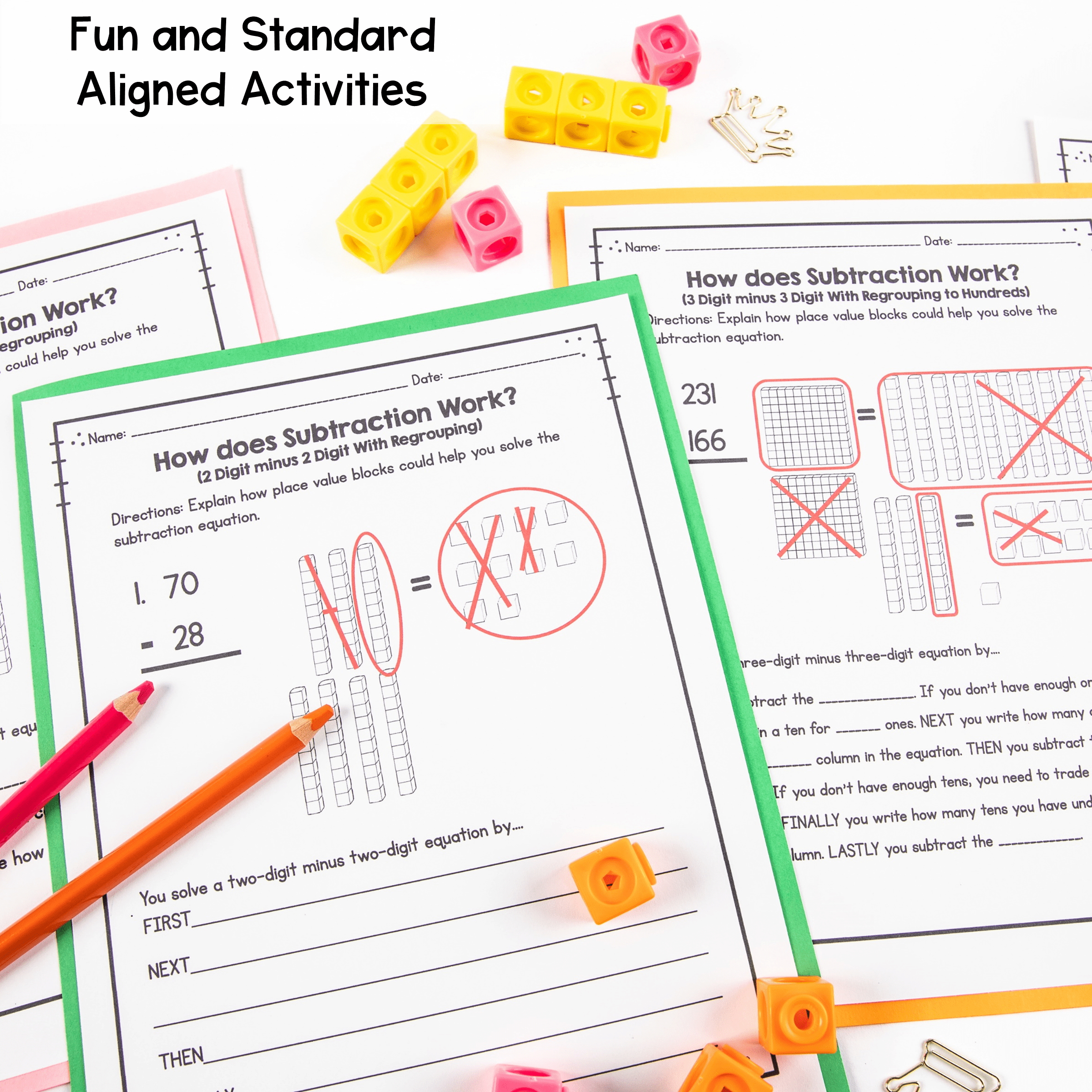Explain Why Addition & Subtraction Work 2nd Grade Math 2.NBT.B.9 Worksheets - Image 3