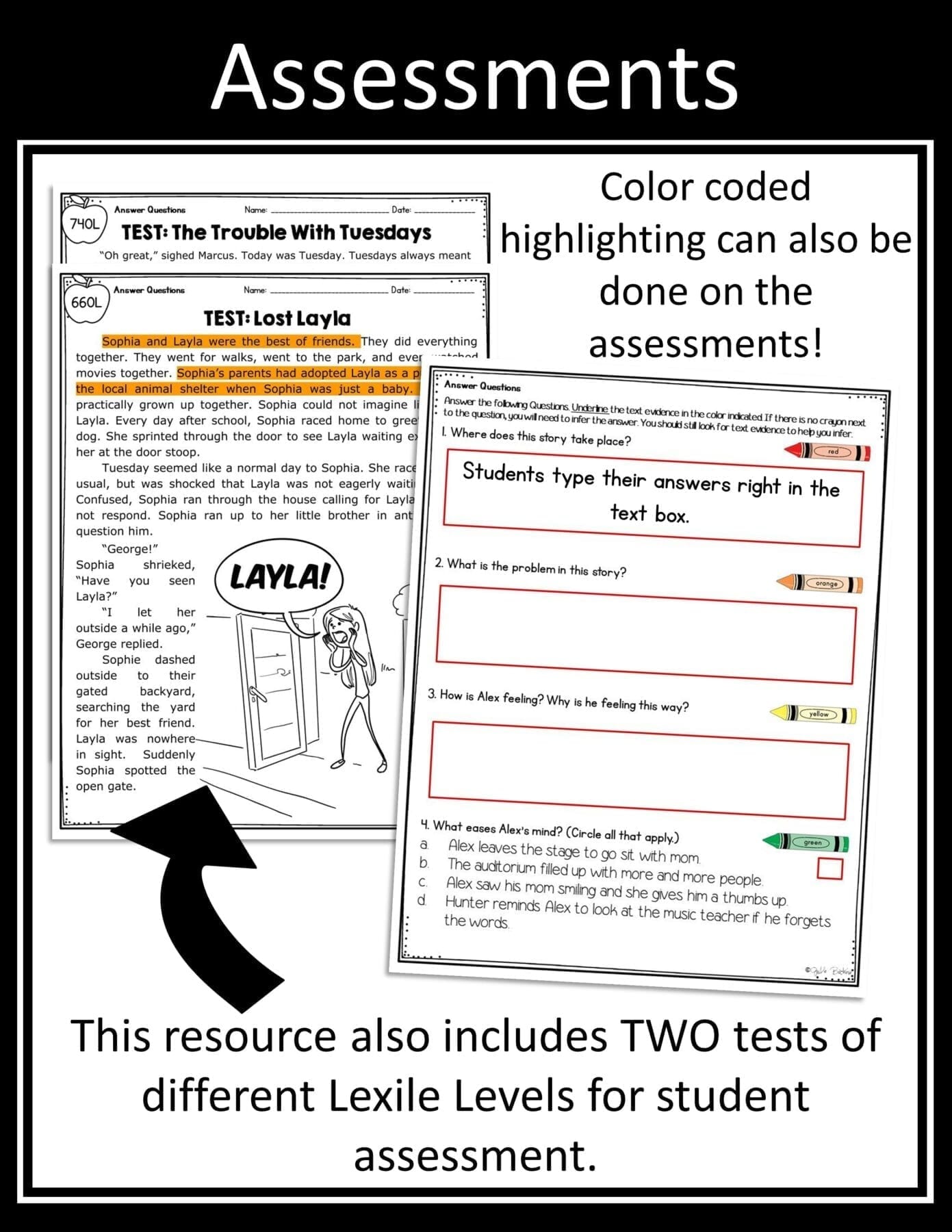 Ask & Answer Questions Fiction Reading Comprehension 2nd 3rd Grade RL.2.1 RL.3.1 - Image 7
