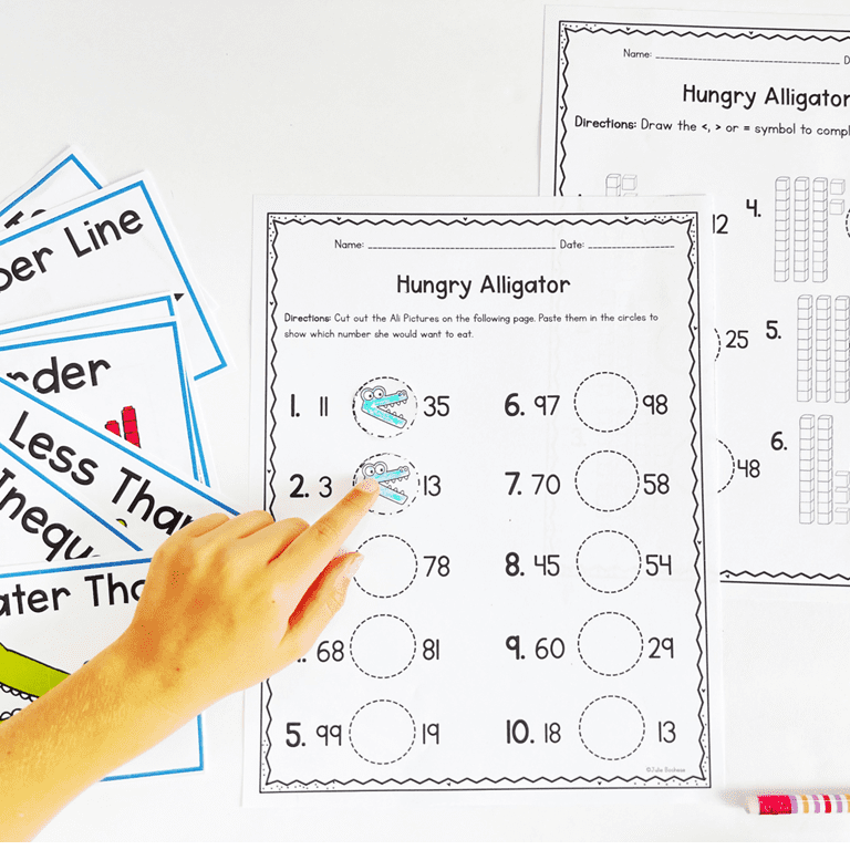 Comparing Numbers Greater Than Less Than Worksheets Activities 1st Grade - Image 4