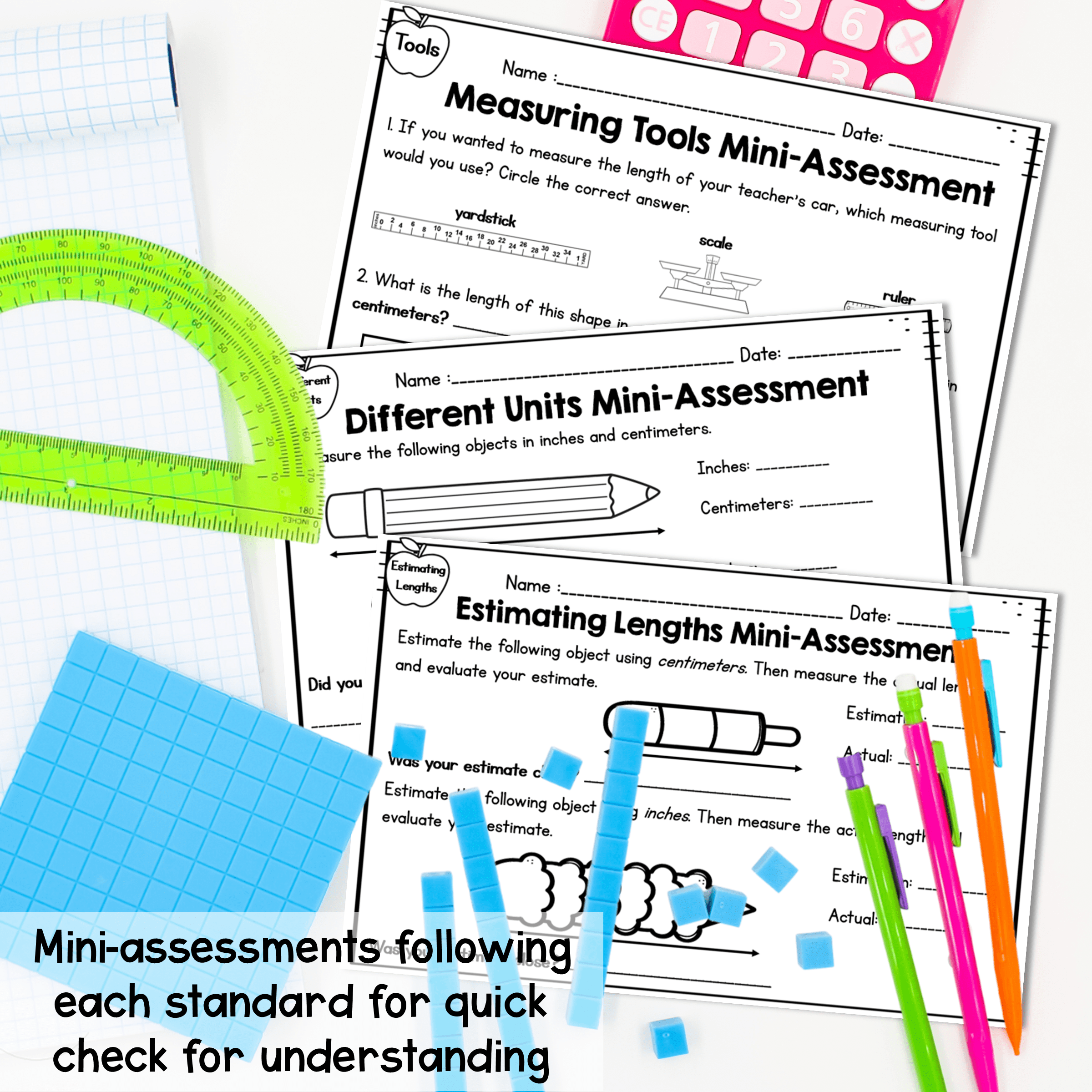 Measurement - 2nd Grade - Printable & Digital Learning Pack - Image 4