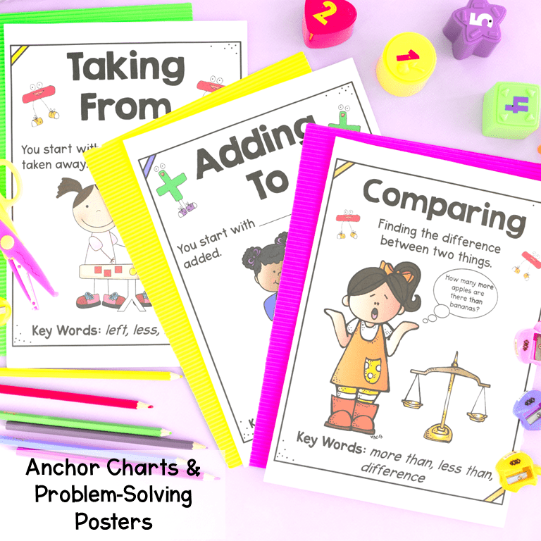 2nd Grade Word Problems to 100 & 1000 Practice Worksheets Math Story Problems - Image 4