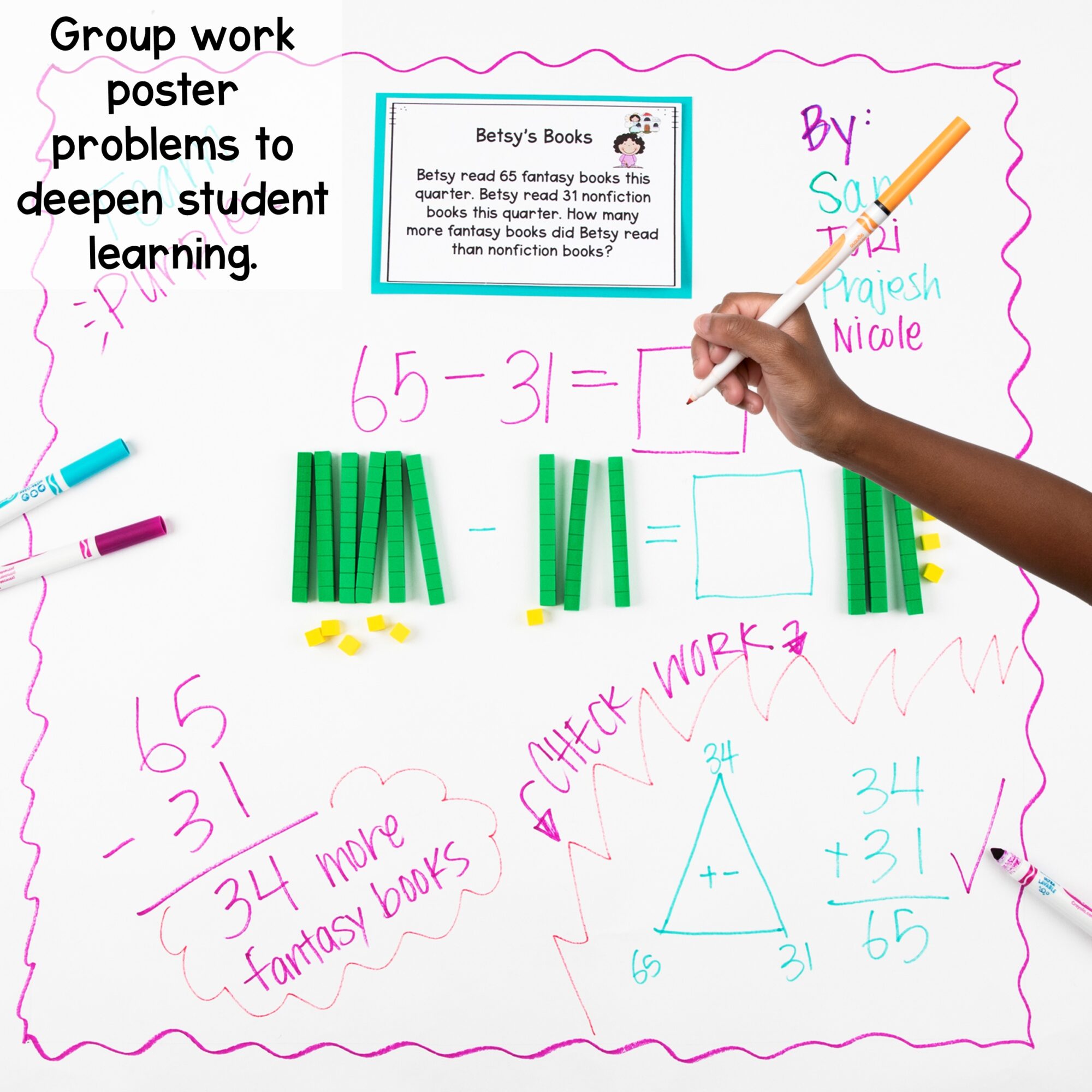 Addition & Subtraction Word Problems within 1,000 - 2nd Grade Math Worksheets - Image 4