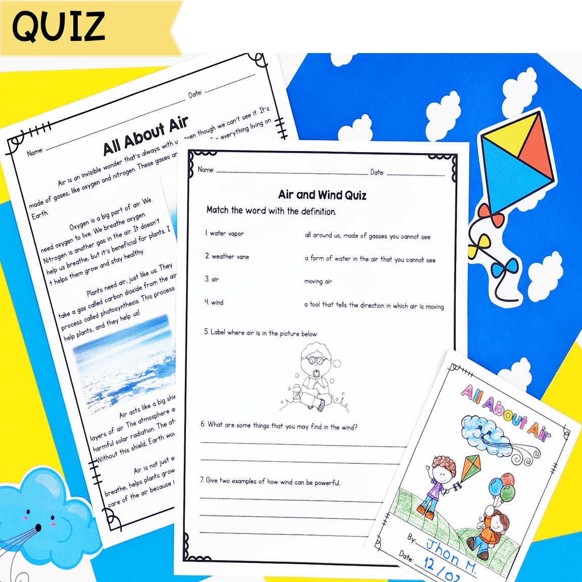 Air & Wind - 1st & 2nd Grade Science Unit - Printable & Digital - Image 7