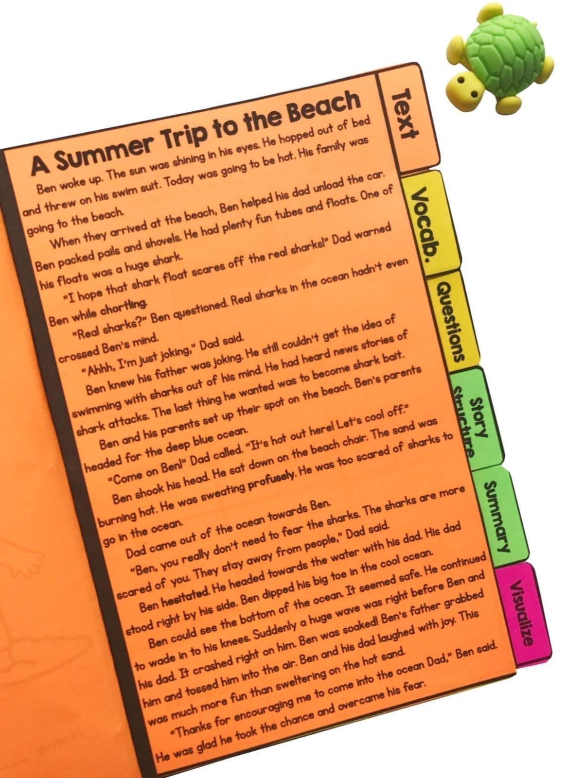 Summer Stories Comprehension Flip Book Activities - 2nd & 3rd grade - Image 4