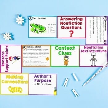 Reading Comprehension Task Cards Bundle - 2nd & 3rd Grade Centers and Activities - Image 3