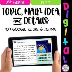 Topic, Main Idea, Details Google Digital Resource (2nd Grade)