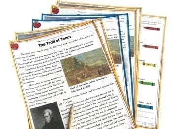Trail of Tears- Differentiated Guided Reading Focus on Context Clues - Image 2