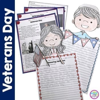 Veterans Day Differentiated Reading and Writing Activities
