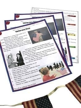 Veterans Day Differentiated Reading and Writing Activities - Image 3