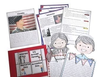 Veterans Day Differentiated Reading and Writing Activities - Image 4