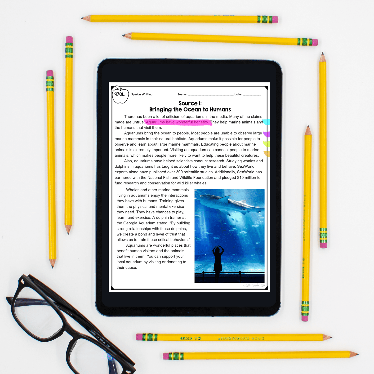 Opinion Writing Passages and Prompts with Lexile Levels Rubric - 4th & 5th Grade - Image 5