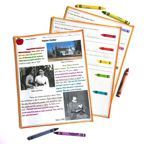 Ask & Answer Questions Nonfiction Reading Comprehension Passages - RI.2.1 RI.3.1 - Image 2
