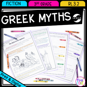 Recount Stories: Greek Myths - 3rd Grade RL.3.2 - Reading Passages for RL3.2