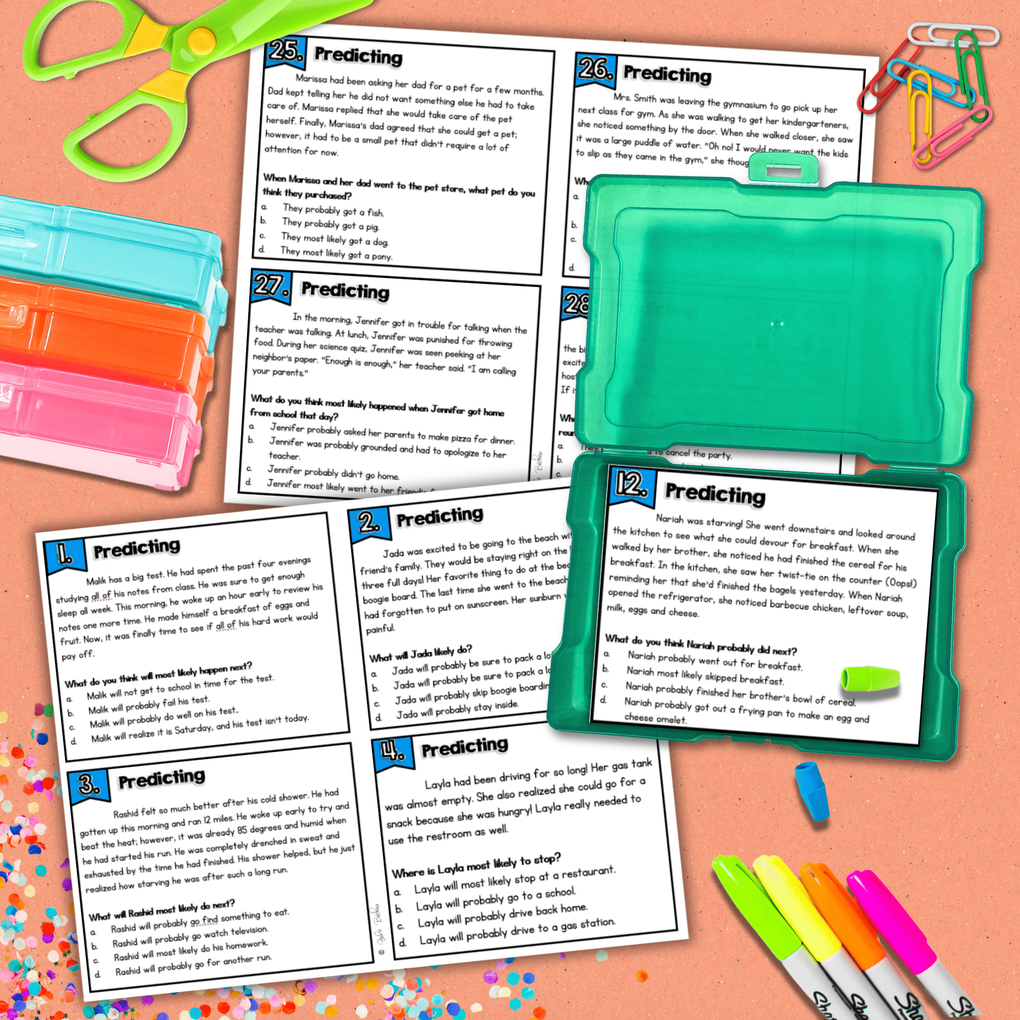 Predicting Task Cards Make Predictions Inferences Draw Conclusions 2nd 3rd Grade - Image 2