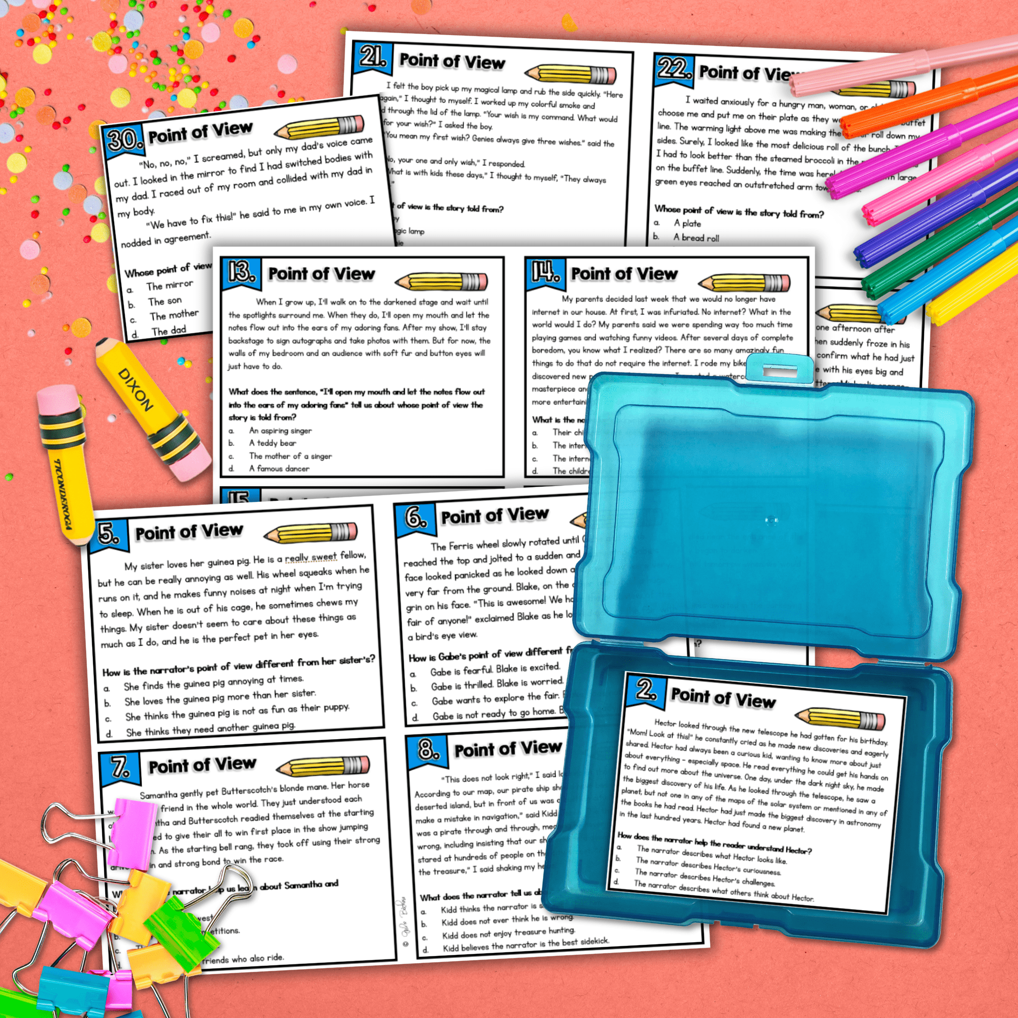 Point of View Task Cards 4th 5th Grade First and Third Person POV RL.4.6 RL.5.6 - Image 4