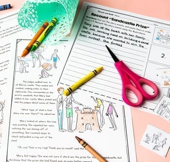 Retelling to Summarizing Fiction Reading Comprehension Differentiated Bundle - Image 2