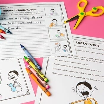 Retelling to Summarizing Fiction Reading Comprehension Differentiated Bundle - Image 3