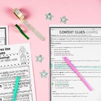 Context Clues Targeted Practice - 2nd and 3rd Grade - Digital & Printable - Image 2