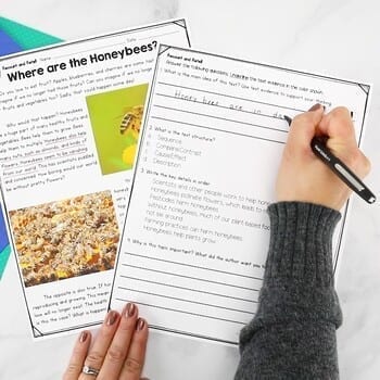 Retelling to Summarizing Nonfiction Reading Comprehension Differentiated Bundle - Image 2