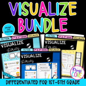 Visualize Stories Reading Comprehension Passages Differentiated Bundle