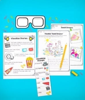 Visualizing Stories 1st Grade Reading Comprehension Passages Activity Worksheets - Image 3
