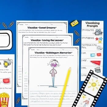 Visualizing Stories 2nd & 3rd Grade Reading Comprehension Passages Question Unit - Image 2
