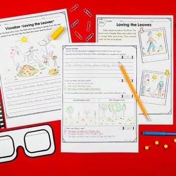 Visualizing Stories 2nd & 3rd Grade Reading Comprehension Passages Question Unit - Image 4