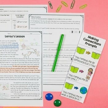 Making Connections 4th & 5th Grade Reading Comprehension Passages Questions Unit - Image 2