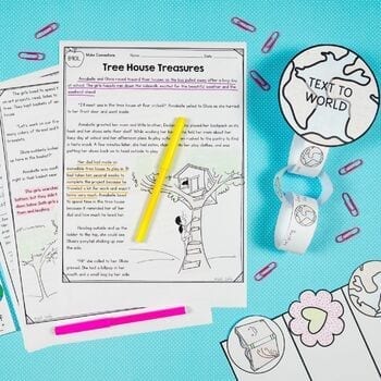 Making Connections 4th & 5th Grade Reading Comprehension Passages Questions Unit - Image 3