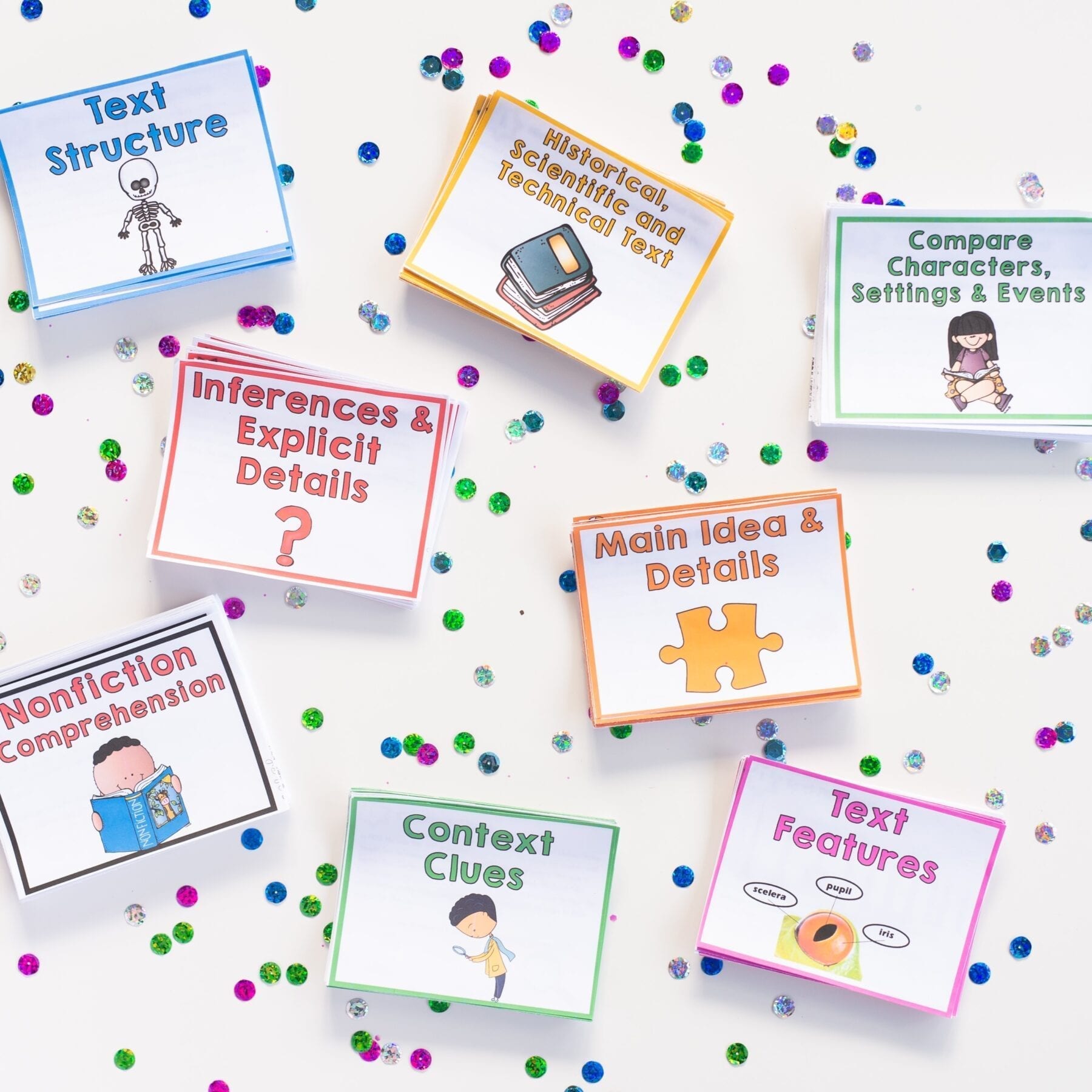 Reading Comprehension Task Cards Bundle - 4th & 5th Grade Centers & Activities - Image 3