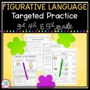 Figurative Language Targeted Practice - 3rd, 4th, and 5th Grade
