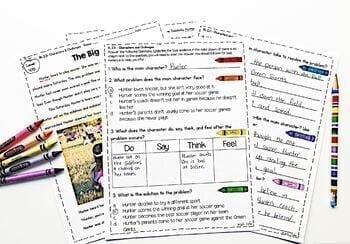 Character Response Events, Challenges, Problems Reading Passages RL.2.3 RL2.3 - Image 2